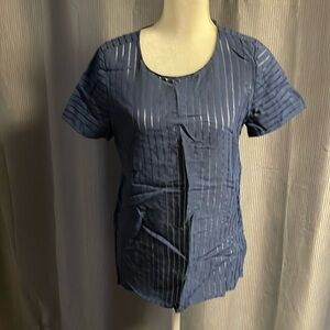 J. Crew semi-shear blue blouse